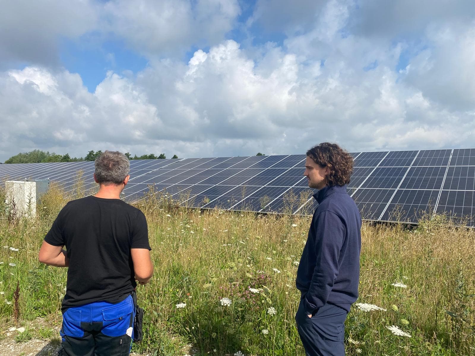 Solarpark mit Batteriespeicher