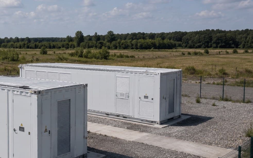 Kommunaler Großspeicher am Umspannwerk.